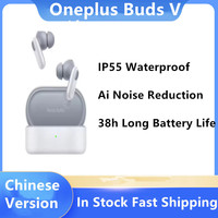 Original Oneplus Buds V Wireless Earphone IP55 Waterproof Dual Micro Ai Noise Reduction 38h Long Battery Life Bluetooth