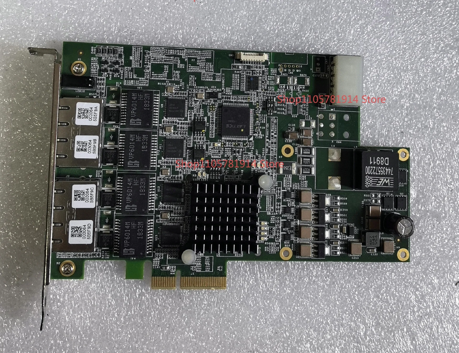 For Taiwan Linghua PCIe-GIE74C 4 Channel PoE Network Interface Card Image Capture Card PCI Ex