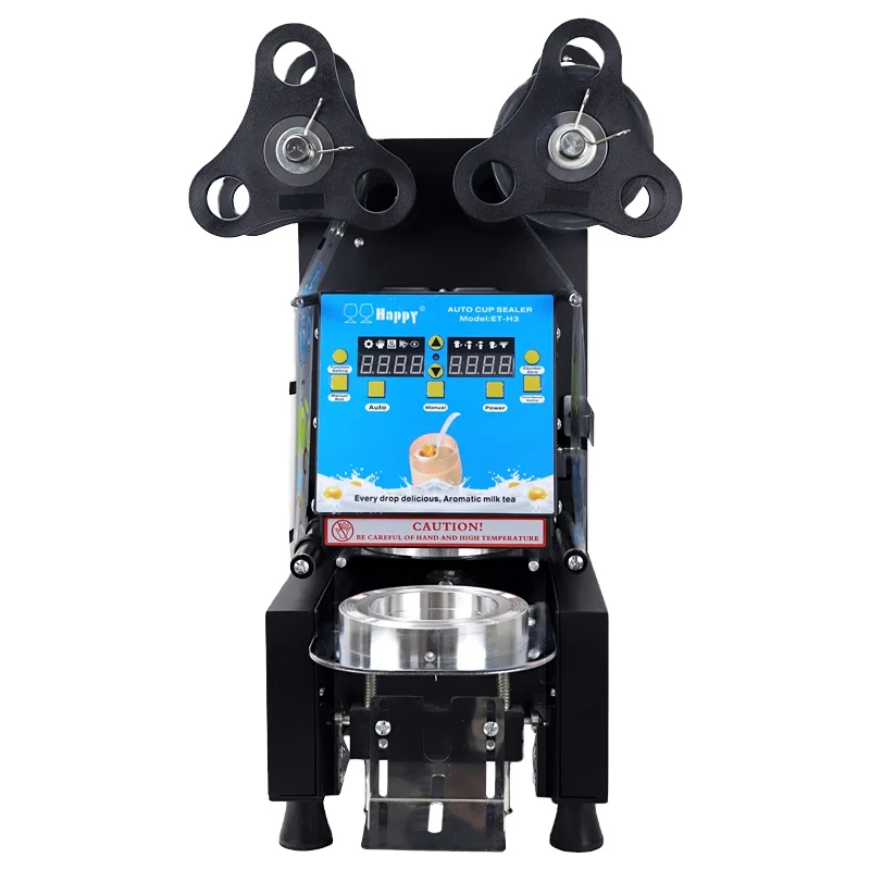 Commercial Electric Automatic Paper Cup Sealer Yogurt Milk Beverage Cup Sealing Machine For Bubble Tea Shop Business