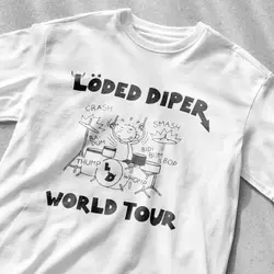 Loded Diper World Tour T-Shirt, Diary of a Wimpy Kid Shirt, Rodrick Rules Heffley, Diaper Shirt