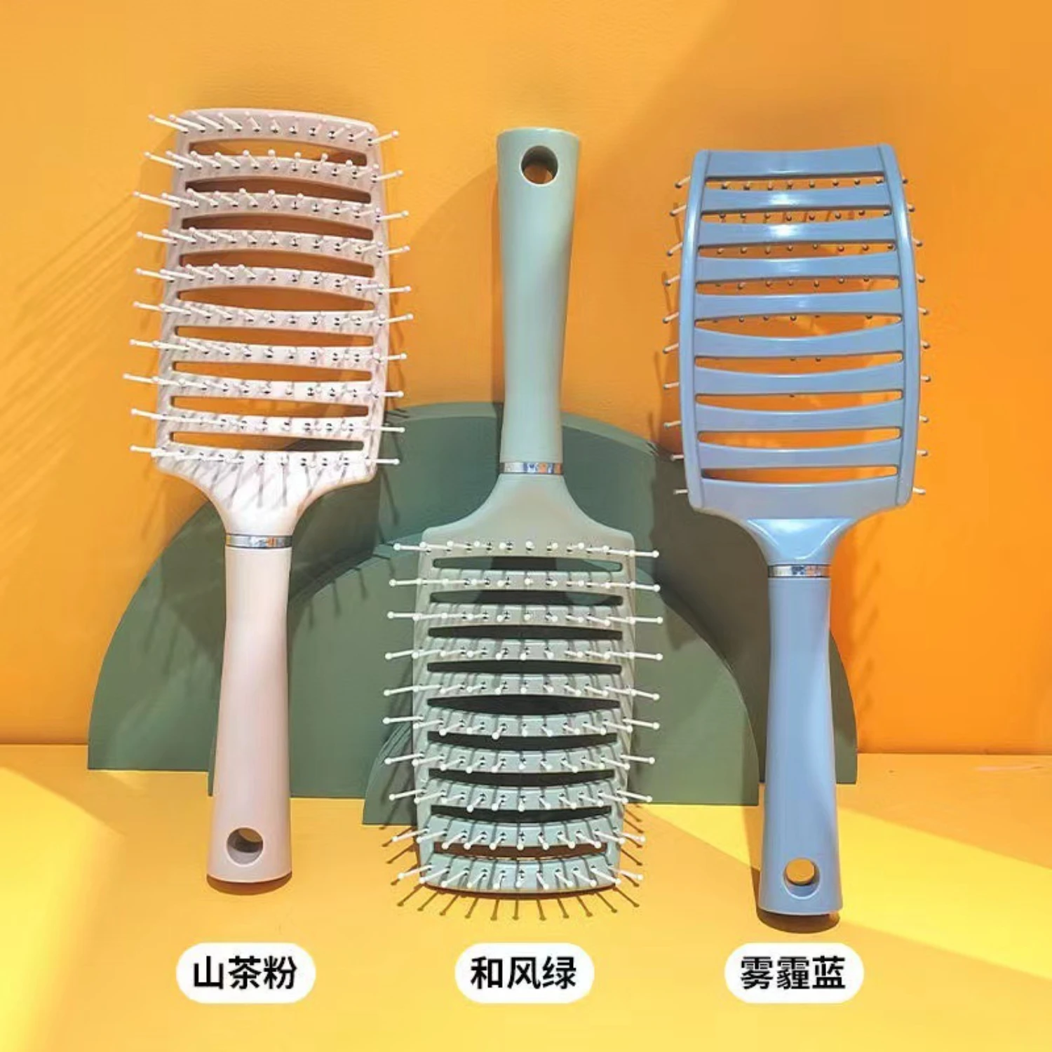 Brosse à cheveux incurvée et ventilée pour un séchage et un démêlage rapides – Cheveux naturels longs, humides, secs, épais, fins et bouclés pour femmes