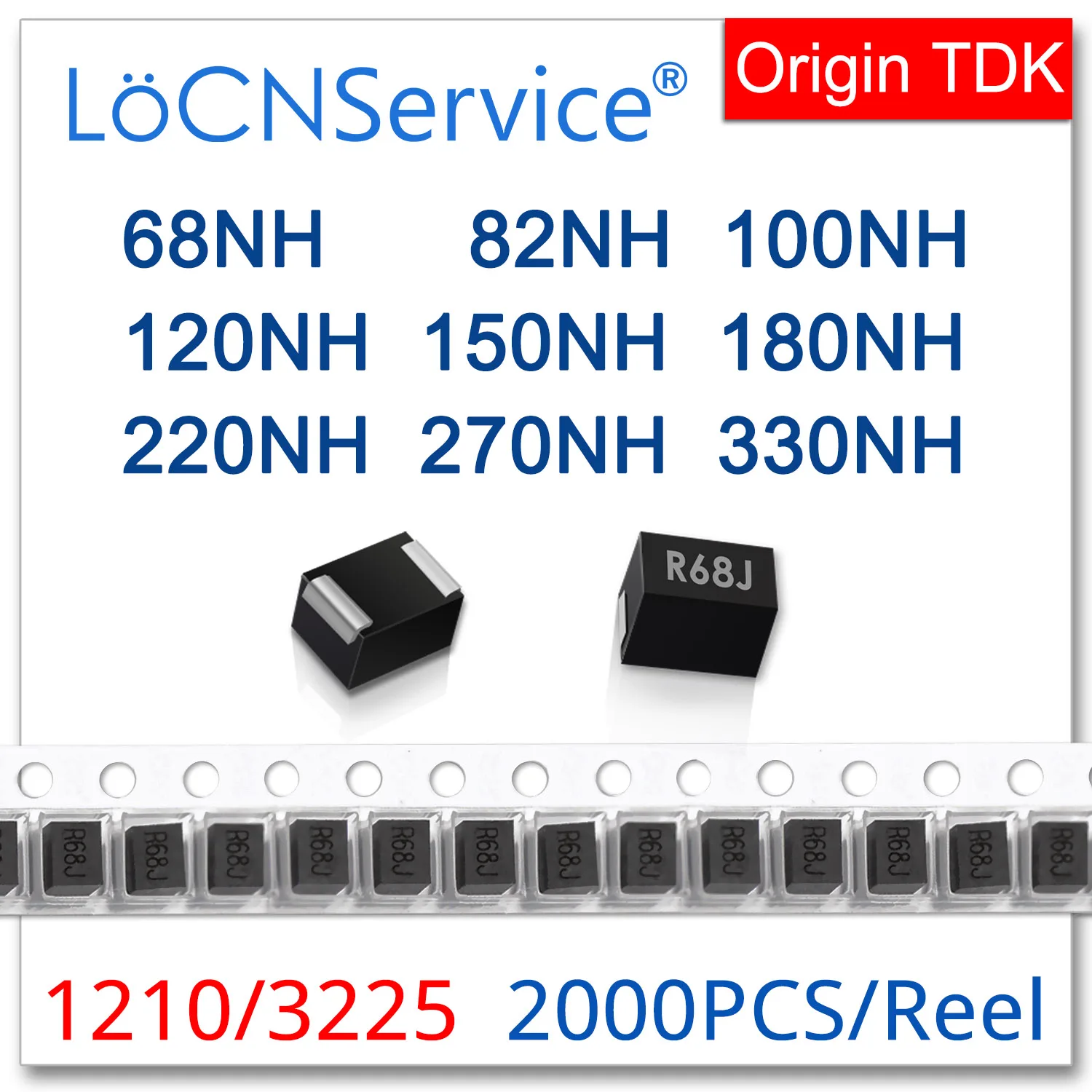 

LoCNService 2000PCS 1210 3225 5% SMD Coil Inductor 68NH 82NH 100NH 120NH 150NH 180NH 220NH 270NH 330NH High Quality