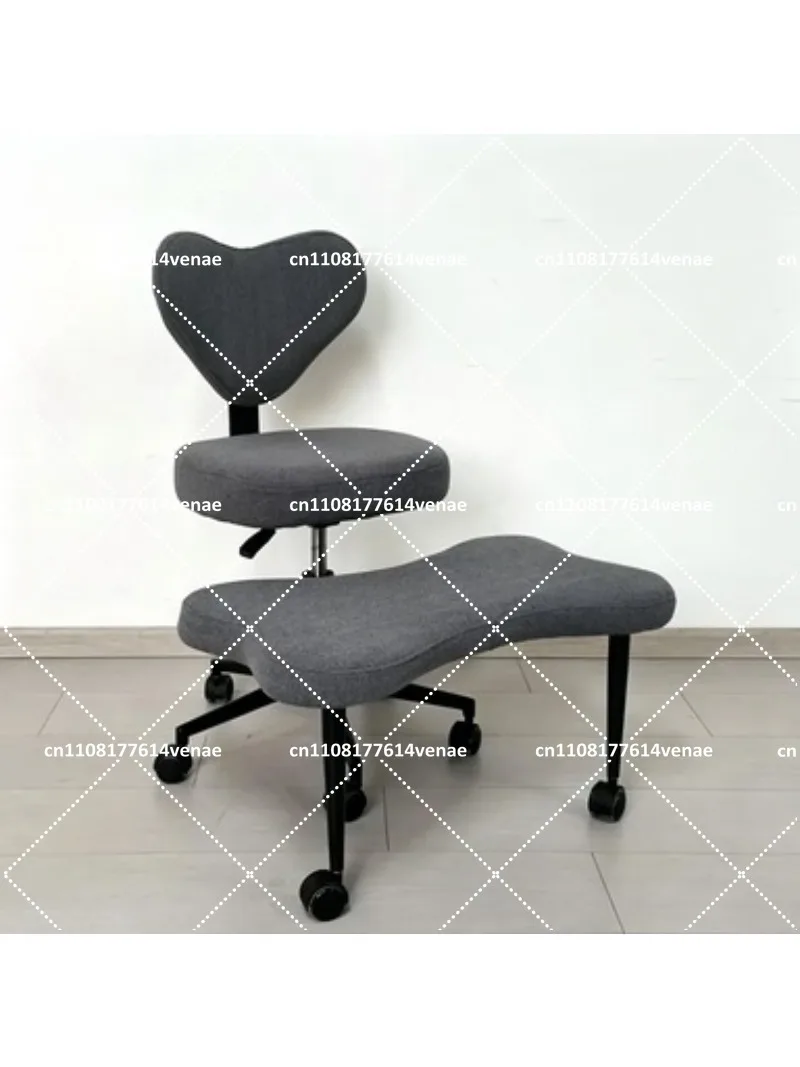 Meditation Chair with Wheels, Height Adjustable Seat, Adjustable Footstool, Cross Leg Floor Chair for Relaxation