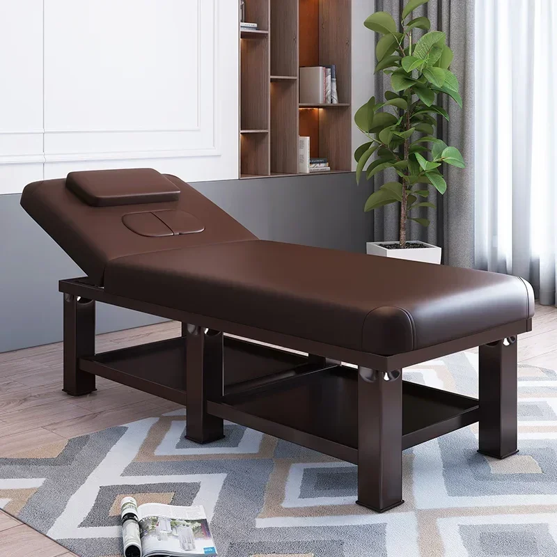 Cama de Masaje facial de Spa con pestañas de Metal, mesa de Masaje especializada de belleza, ajuste de baño, limpieza de orejas, Camilla Masaje,