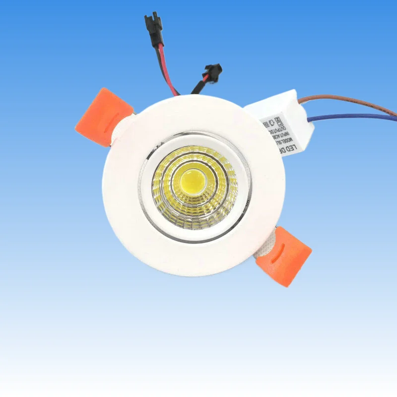 

Mini Warm White 20Pcs 68mm 3W Led Verzonken Kabinet Spot Light 110V220V Downlight 12V Dc Sieraden Tonen Omvatten L