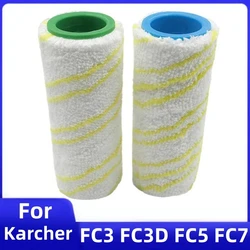 Washable Wet Dry Main Roller Brush Set Replacement For Karcher FC3 FC3D FC5 FC7 Hand Household Floor Vacuum Cleaner Accessories