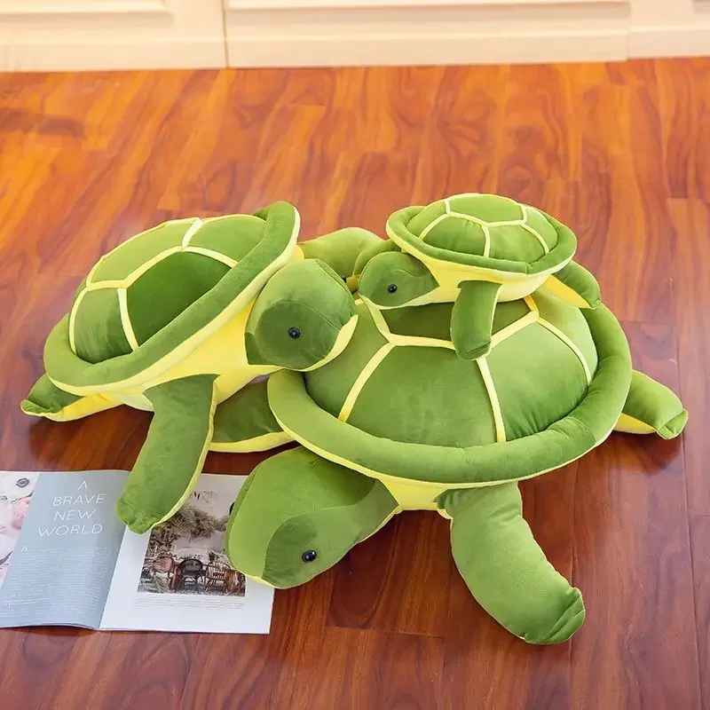 Little Turtle Plush Toys Pluffy Cotton Software Pillow Cushion Back Eye Turtle Doll Children's Cloth Doll Pillow Plushie