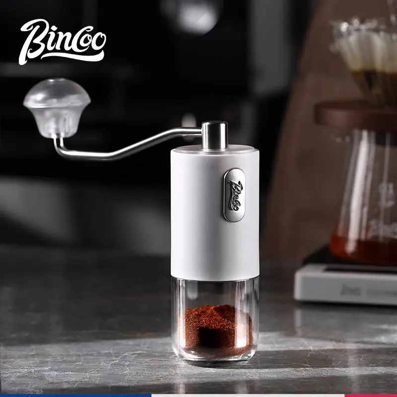 

Ручная кофемолка Bincoo для кофейных зерен, ручная кофемолка, кофемолка с ЧПУ, сердечник из нержавеющей стали