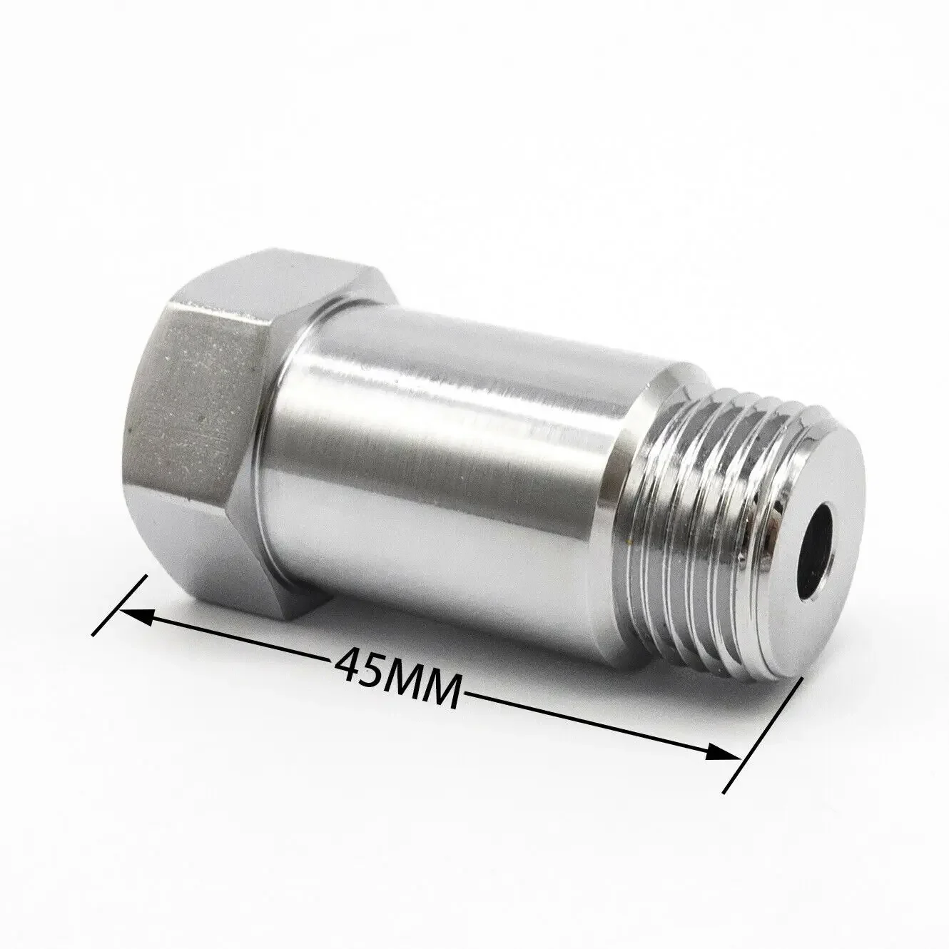 10PCS Universal 45mm Oxygen Sensor Fitting M18x1.5 Thread Adapter Extender  Engine Light Fix Repair Bung
