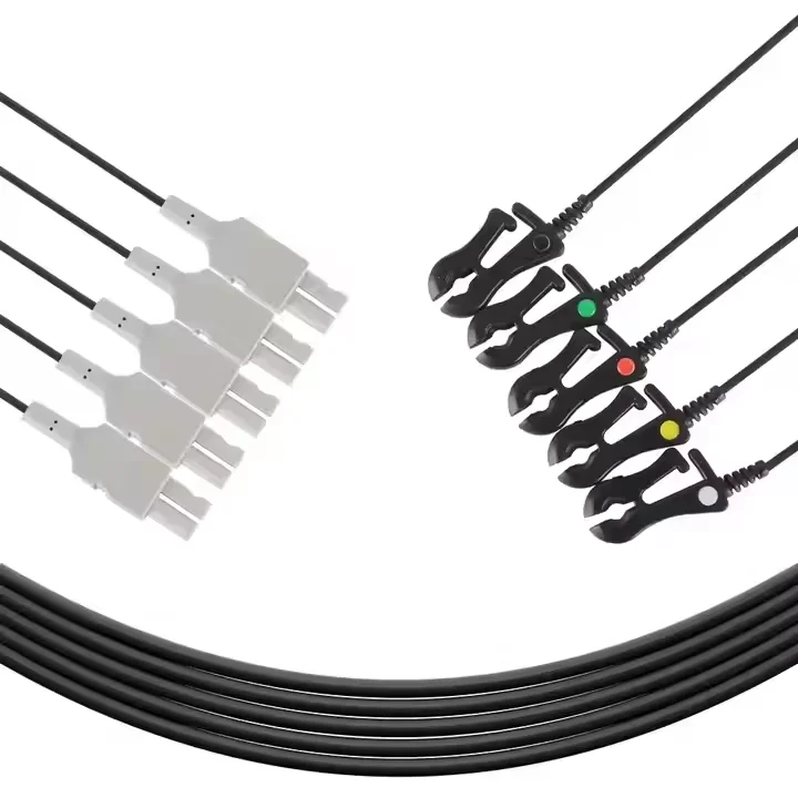 

Medical accessories Patient Cable IVY 7800 Carbon Fiber 5 Lead IEC pinch lead wire cable