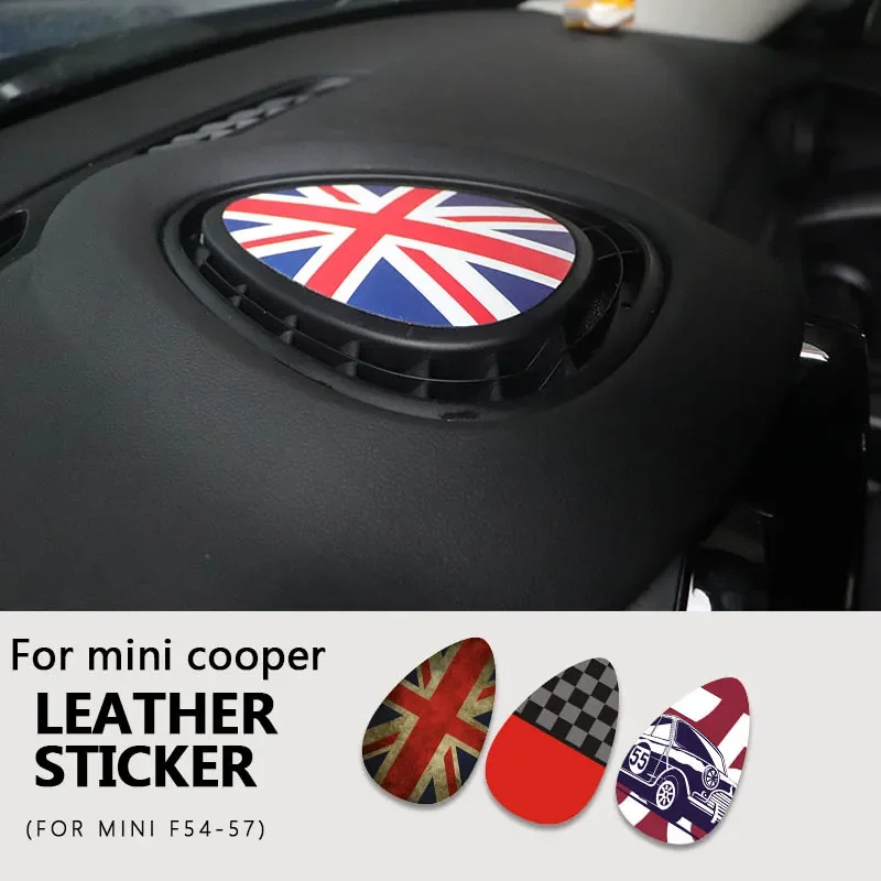 Central Air Outlet Leather Dedicated Cover Sticker For Mini Cooper One For F54 Clubman For F55 Hardtop For F56 Hatchback