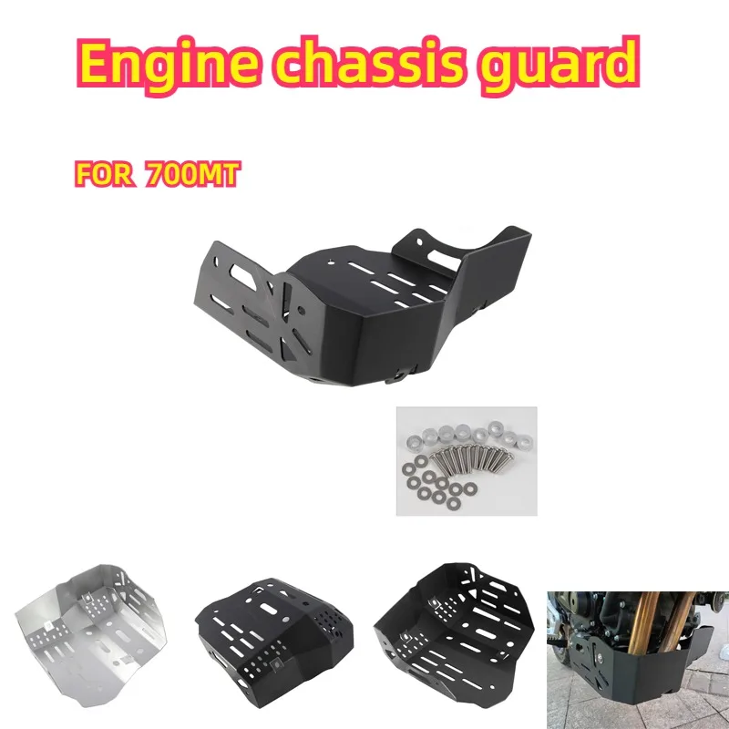 

For 700MT Motorcycle Engine Chassis Guard Cover Aluminum Alloy Skid Plate Bottom Protector Modified Accessories