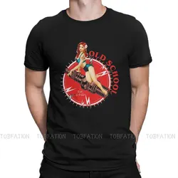 Old School Pin Up Girl Tshirt Big Size Graphic T Shirt Casual Hot Sale 100% Cotton Crewneck Men's Tees