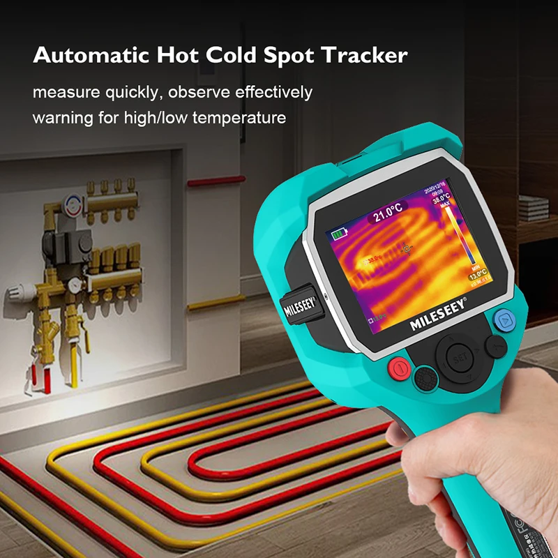 Imageador Térmico Infravermelho Alta Precisão Detector de Temperatura para Encanamento Aquecimento Dete ir 35 Display Mileseey-tr120