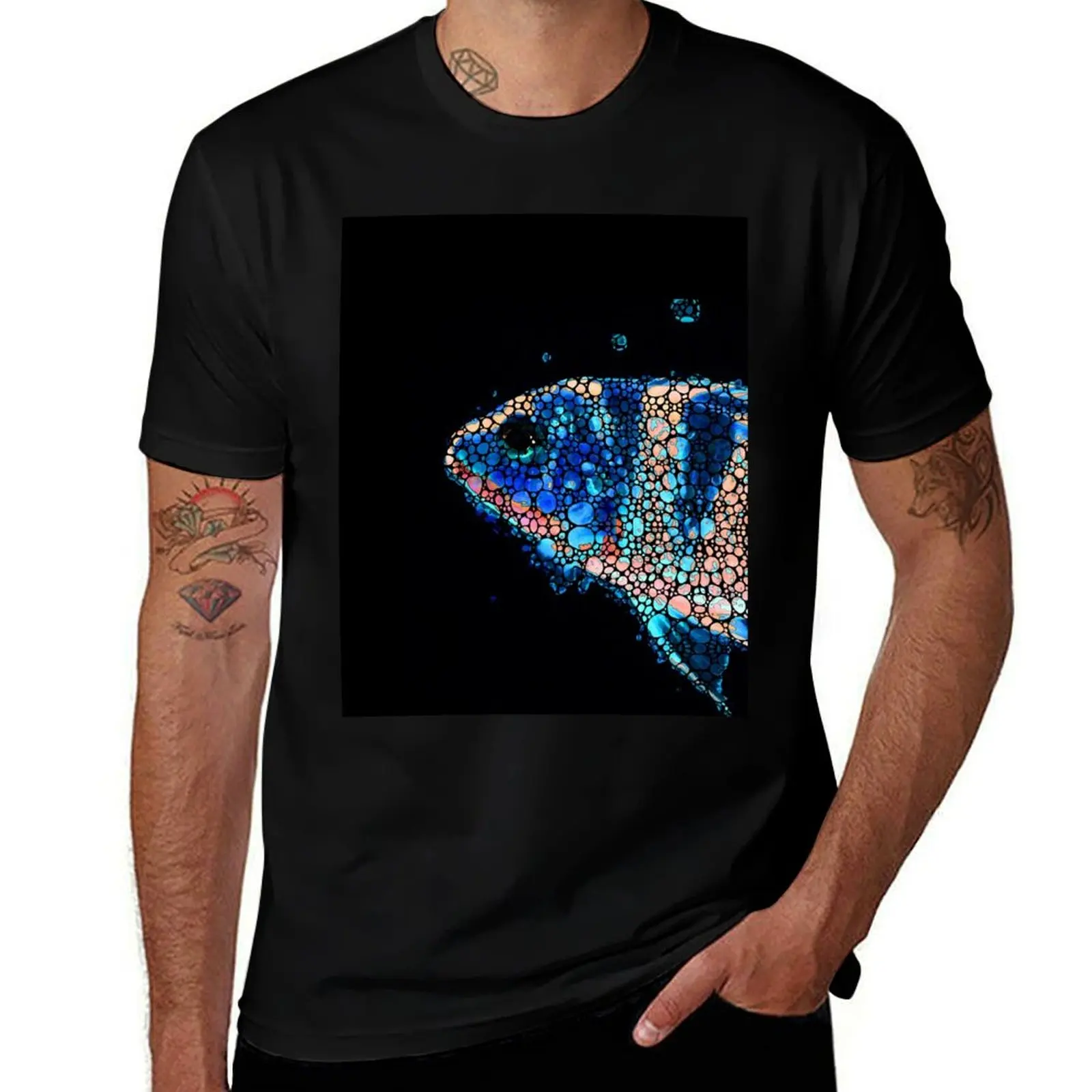 Fish Art Print - Tropical Decor By Sharon Cummings T-Shirt Holiday Simple Tee Shirt T-Shirt