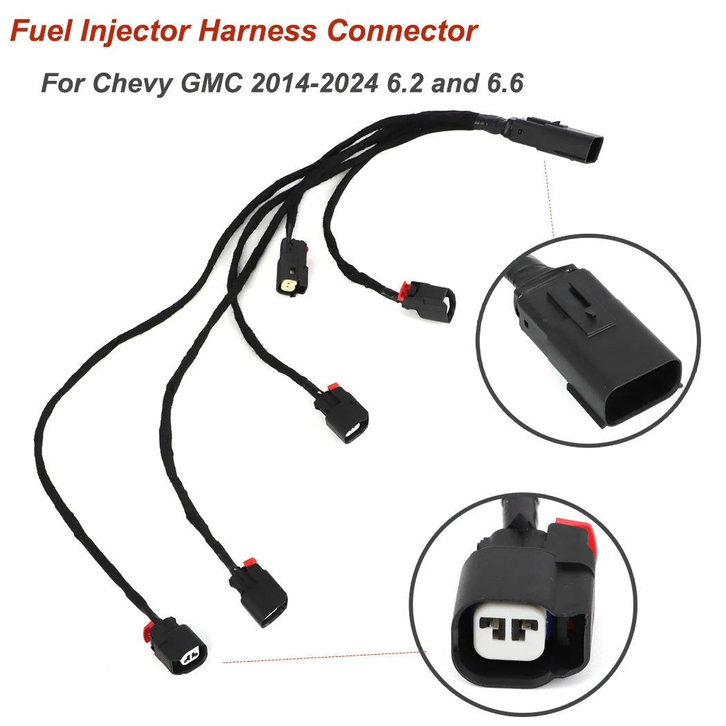 Fuel Injector Harness Rightt-Passenger Side Connector For GM Chevy GMC 2014-2024 6.2 and 6.6