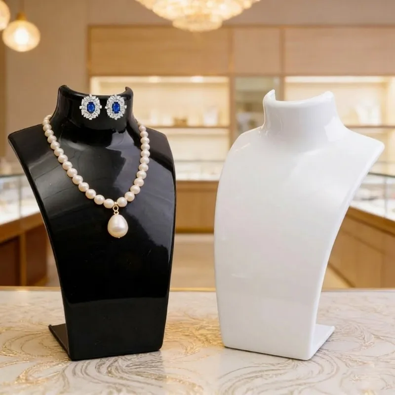 

Акриловая подставка для украшений: держатель для ожерелий, кулонов, серег, органайзер для прилавка магазина, прозрачная витрина для женщин