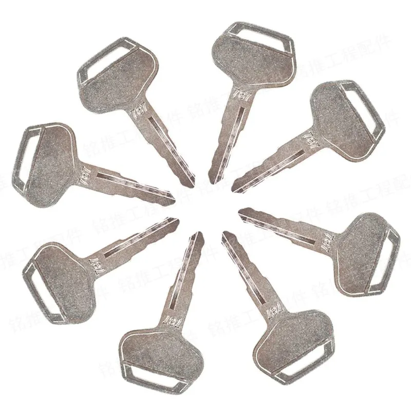 Set of 50 pcs 787 Key For Komatsu Heavy Equipment Excavator Dozer Loader Backhoe Starter For PC200-3/5/7/8 PC300-5/6/7