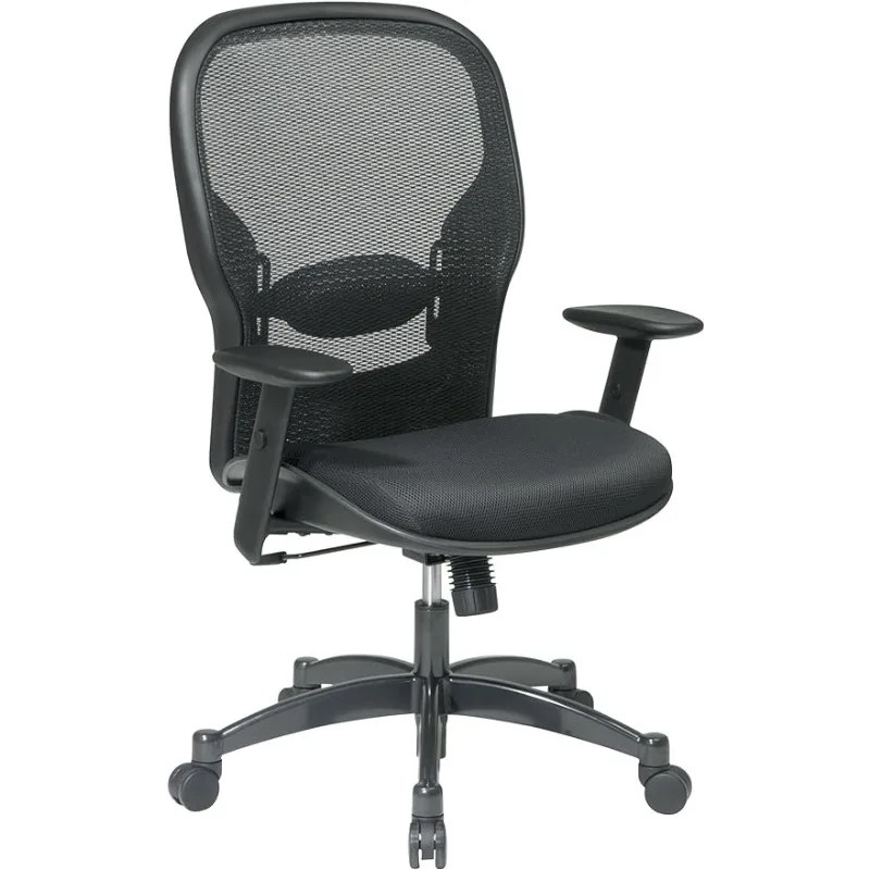 Seating Breathable Mesh Black Back and Padded Mesh Seat, 2-to-1 Synchro Tilt Control, Adjustable Arms and Lumbar Support