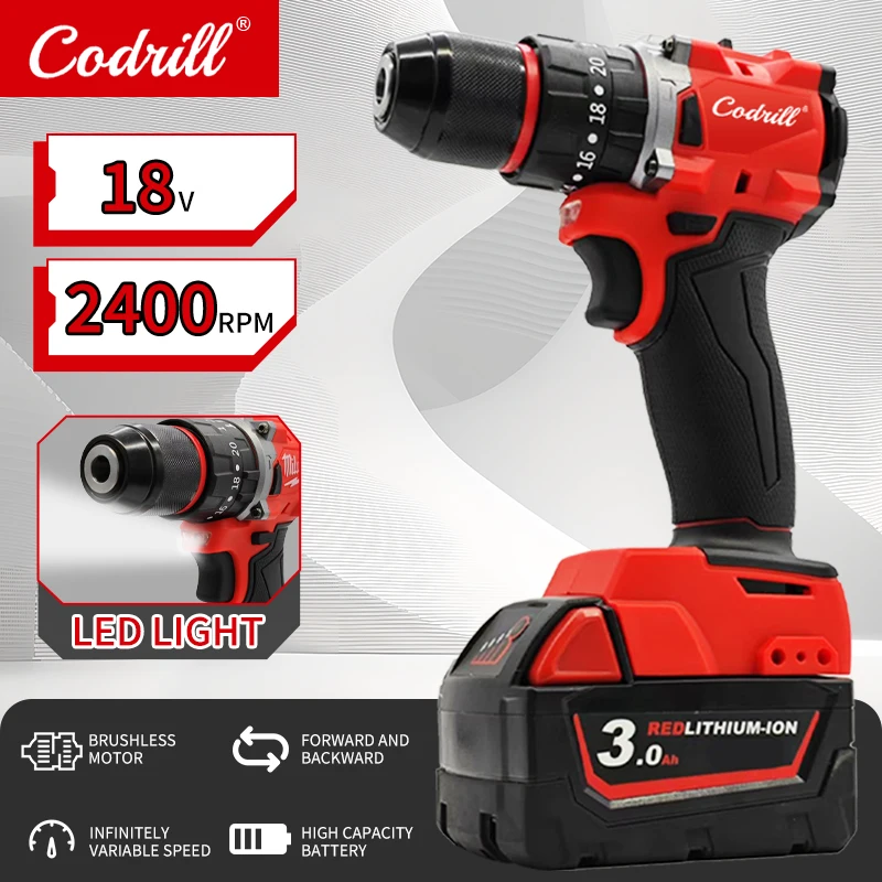 

Original Small Electric Drill 150N.m brushless Cordless Impact Drill of Decoration Team Uses 18V Power Tool For Milwaukee PIN