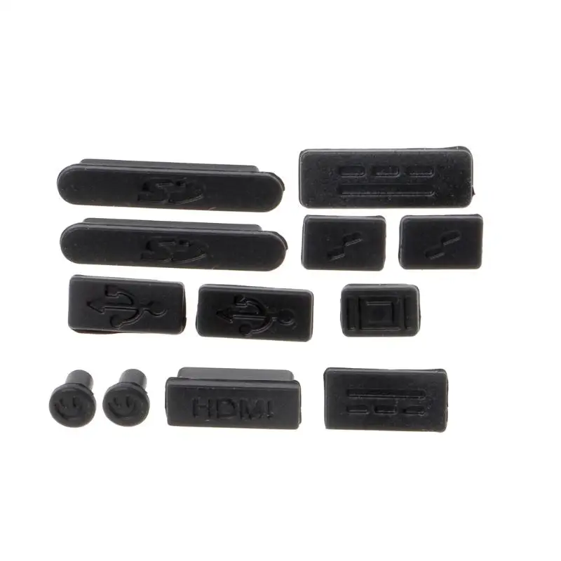 12 Pcs/Set Silicone Anti-Dust Plug Stopper Kit Untuk Macbook Air Pro Retina 11 "13" R2LB