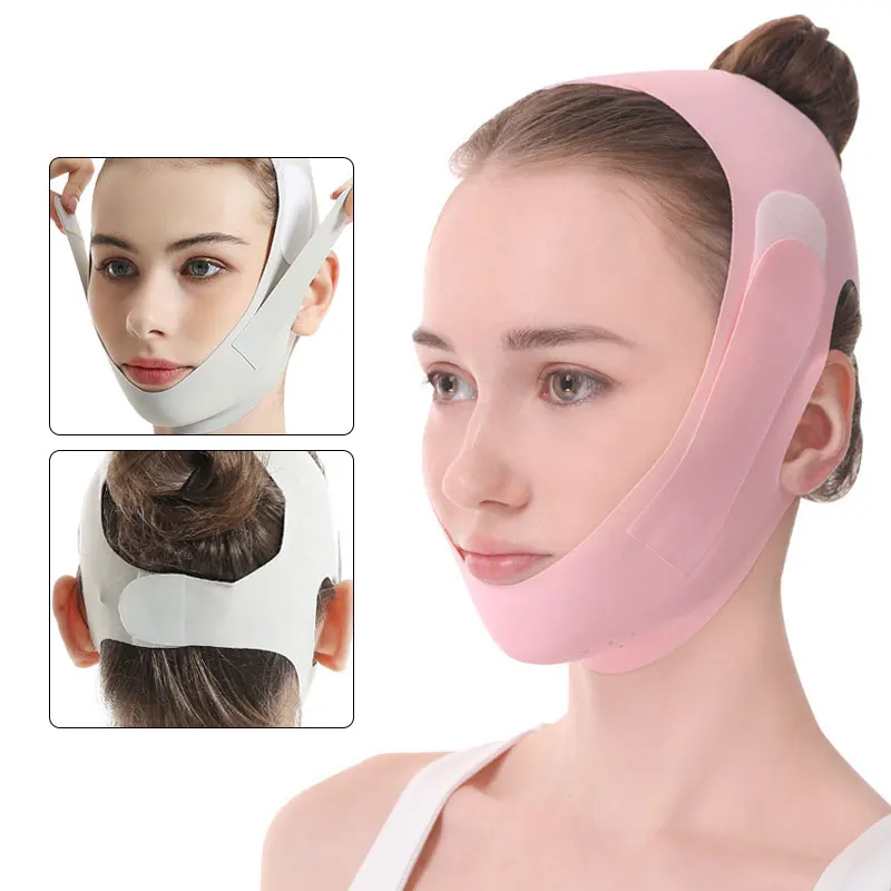 Vendaje adelgazante facial reutilizable para mujer, moldeador de cara en V, cinturón para levantar mejillas y barbilla, correa de masaje Facial, herramientas de belleza para el cuidado de la piel