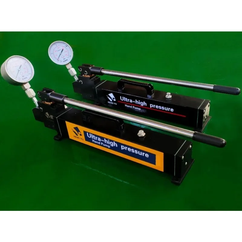 1pc Ultra-high pressure manual hydraulic pump 300mpa manual  test oil pump large flow adjustable two-way hydraulic manual