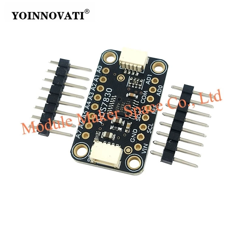 ADS7830 8-Channel 8-Bit ADC Analog-To-Digital Converter Module with I2C Qwiic-Compatible, Multi-Channel Sensor Data Acquisition