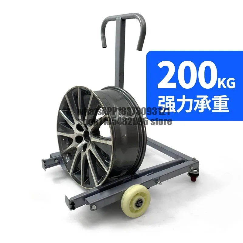 Large truck wheel hub disassembly mobile frame, brake pot tire disassembly and assembly mobile cart