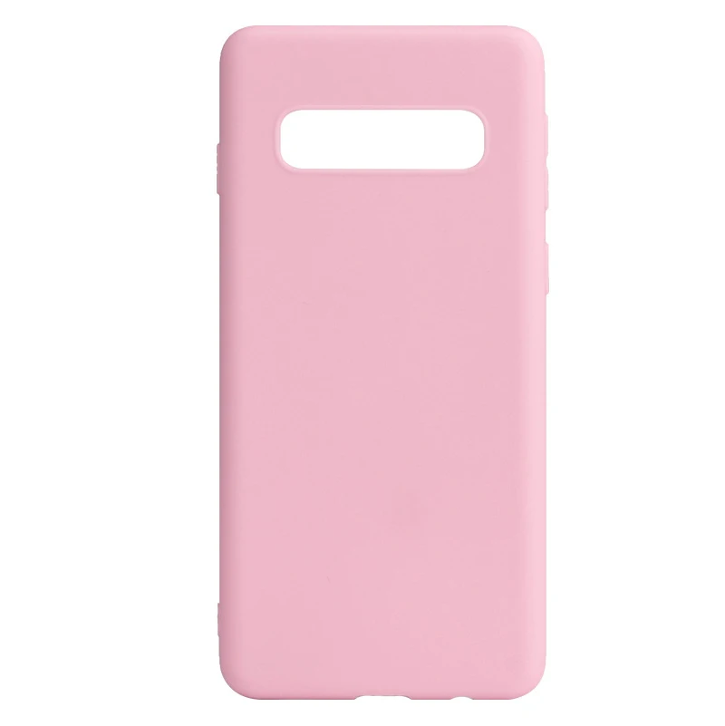 Candy color silicone phone case on for samsung galaxy s10 5G s10e s10 plus s9 s8 s7 edge Note 8 Note 9 soft tpu back cover coque