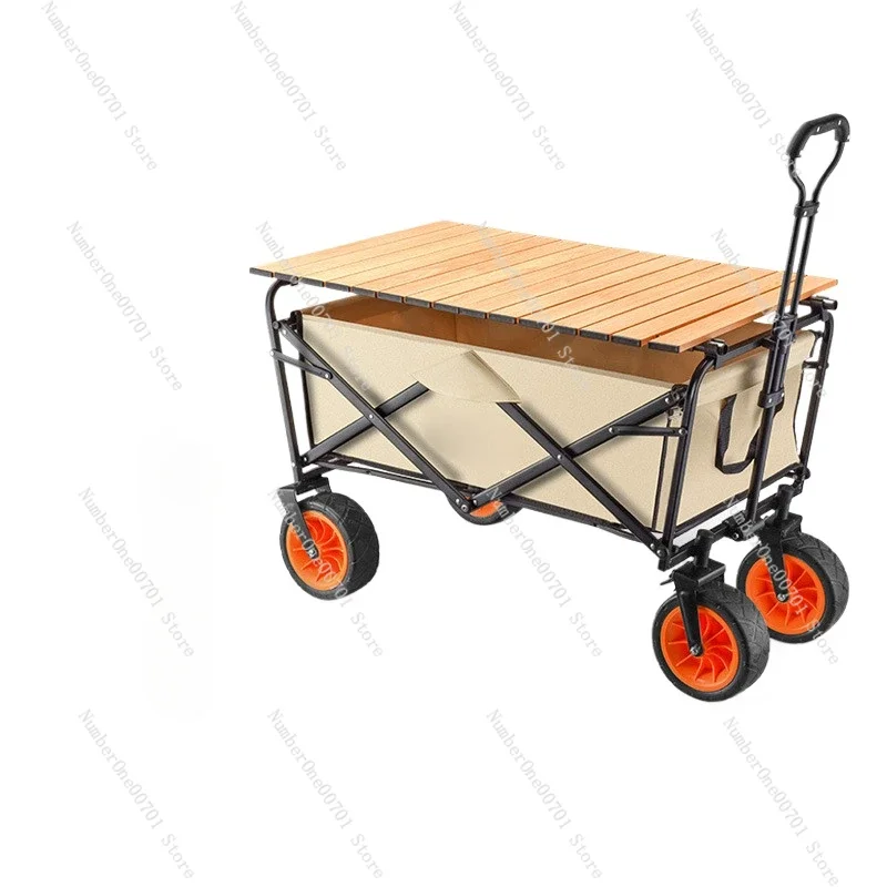 Hand-Pulled Folding Camper Outdoor Trailer Shopping Camping Stall Desktop Trolley