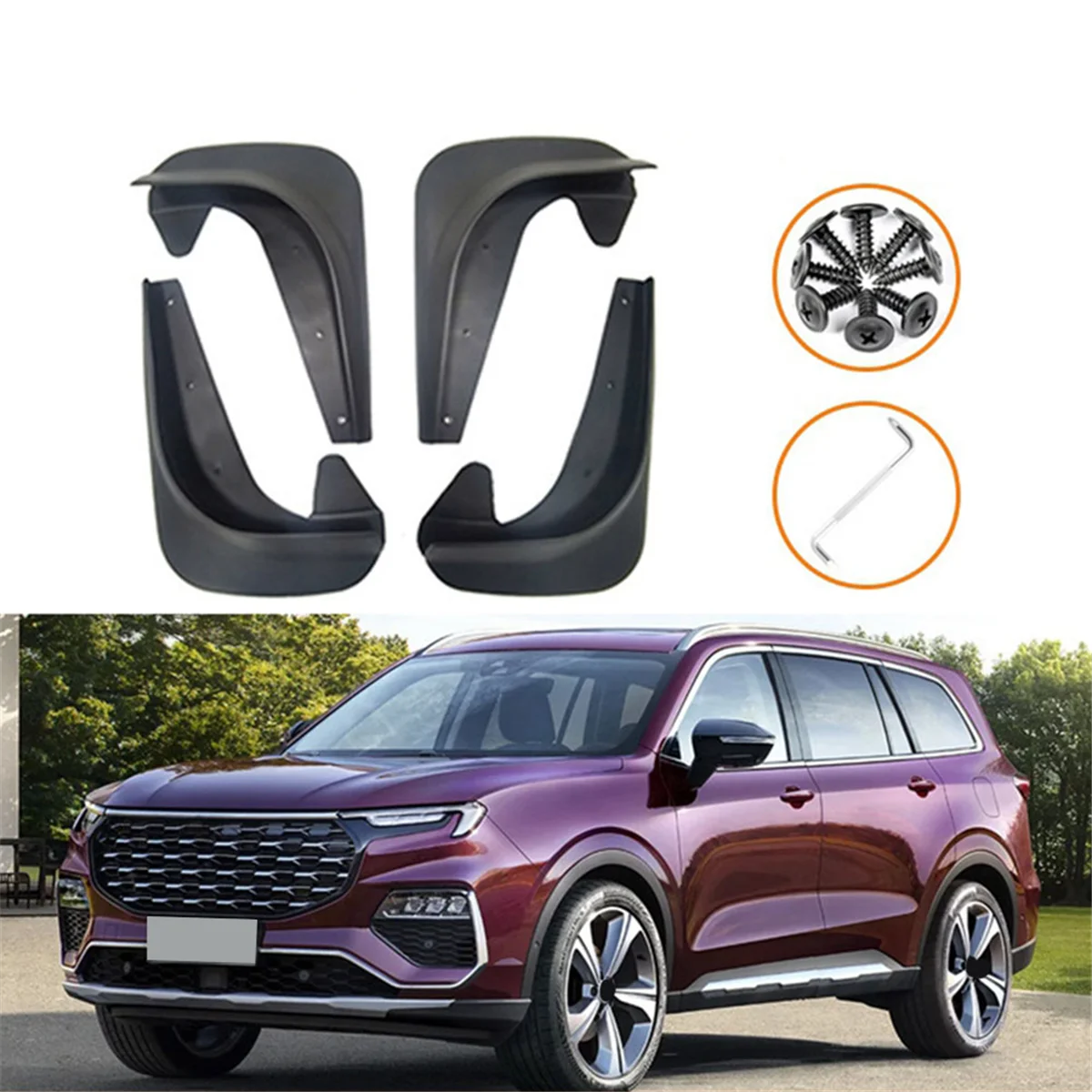 Car Mudguards for EQUATOR 2021-2023 Mud Guard Flap Splash Flaps Mud Flaps Accessories