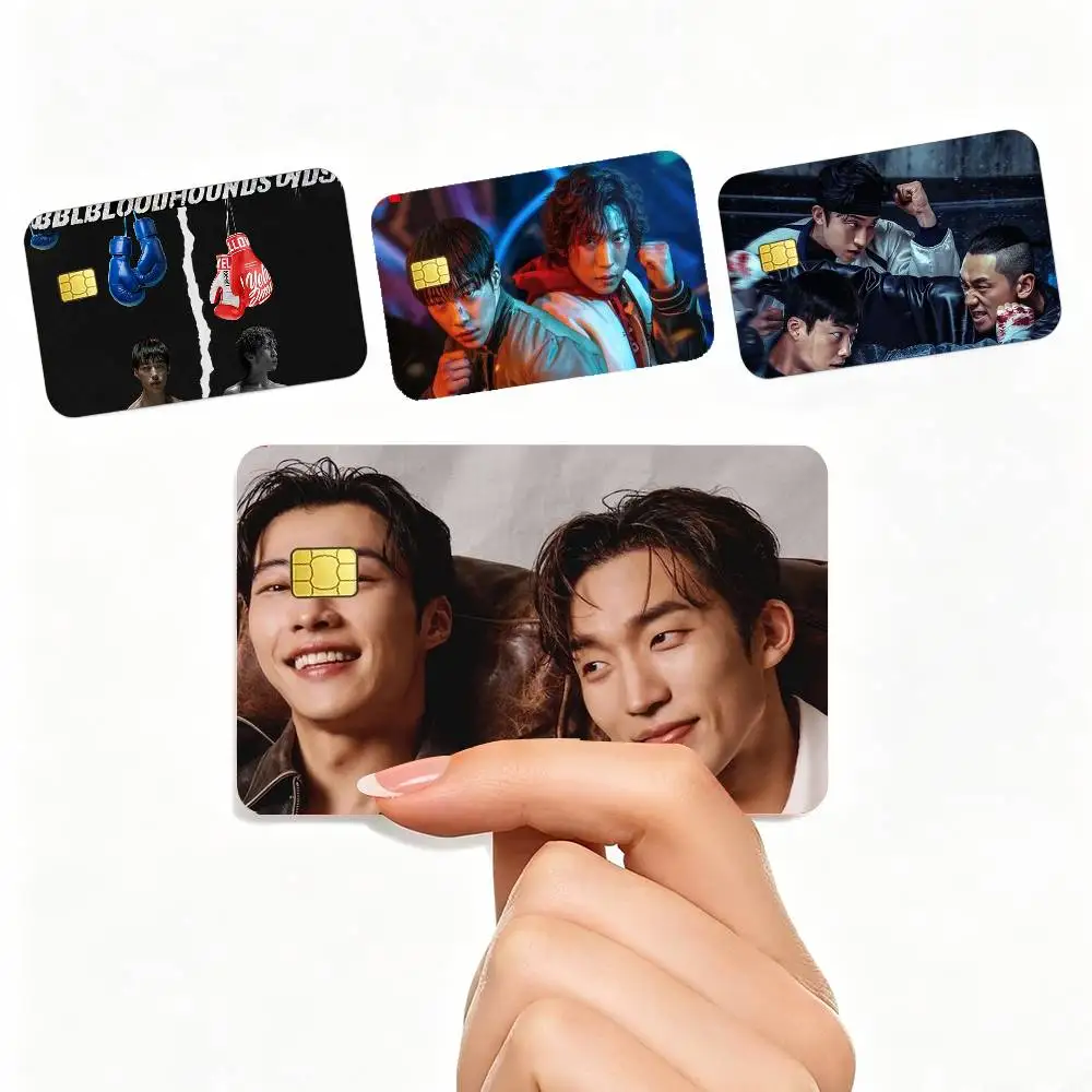 

Workout Gym Streetwear Style Bloodhounds 2 4pcs 1Set Card Stickers Small Waterproof Chip 4PCS Card Sticker Anti-Scratch
