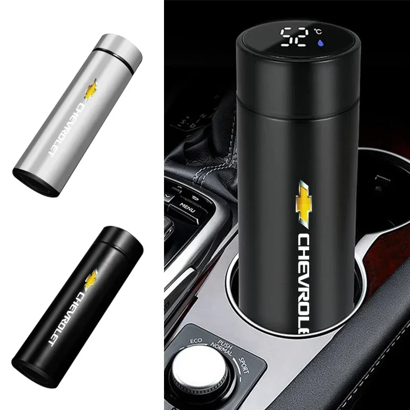 

500 мл портативный автомобильный умный термос, бутылка с дисплеем температуры, чашка для Chevrolet Cruze Colorado Spark Captiva Malibu Trax Aveo