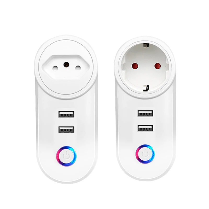 

Smart Plug for Worldwide Use: US EU UK BR Outlet with WiFi, Voice Control (Alexa/Google), Timer & USB Charging Port. Best Price