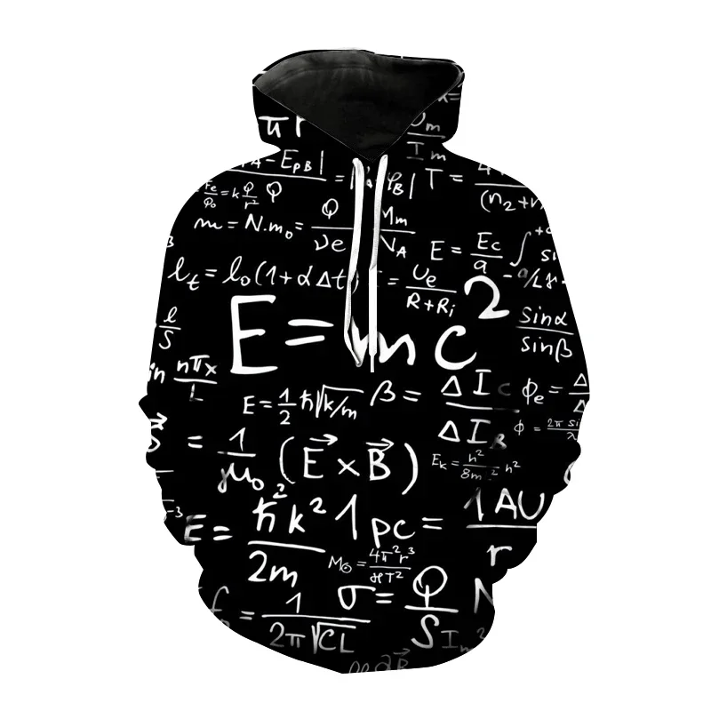 Funny 3D Print Hoodies Math Formula Graphic Streetwear Men Women Fashion Oversized Sweatshirts Hoodie Kids Boys Girls Tops Coats