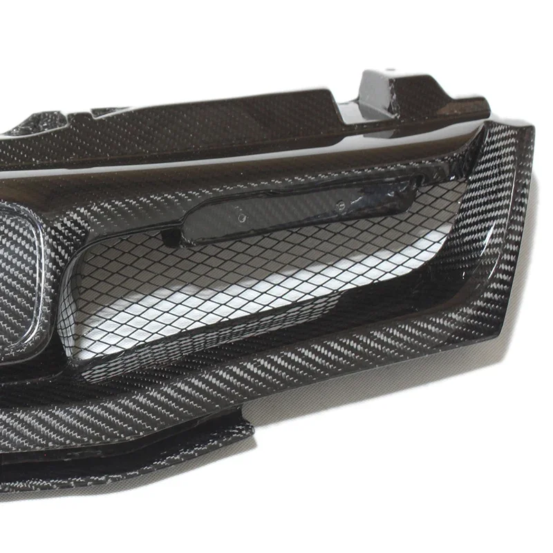 For Honda Civic FN FK FN2 TYPE R 2006 2007 - 2012 Real Carbon Fiber & Glass Fiber (Unpaited) Front Grille Mu-gen Style Air inlet