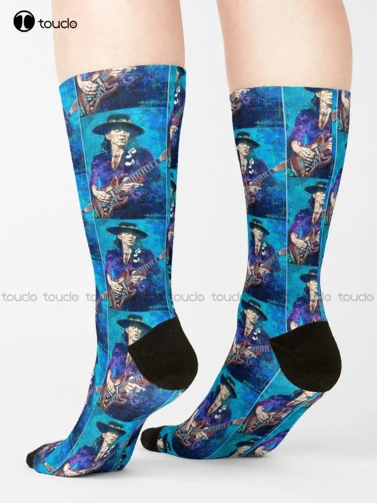 Stevie Ray Vaughan Socks Mens Funny Socks Personalized Custom Unisex Adult Teen Youth Socks Custom Gift 360° Digital Print