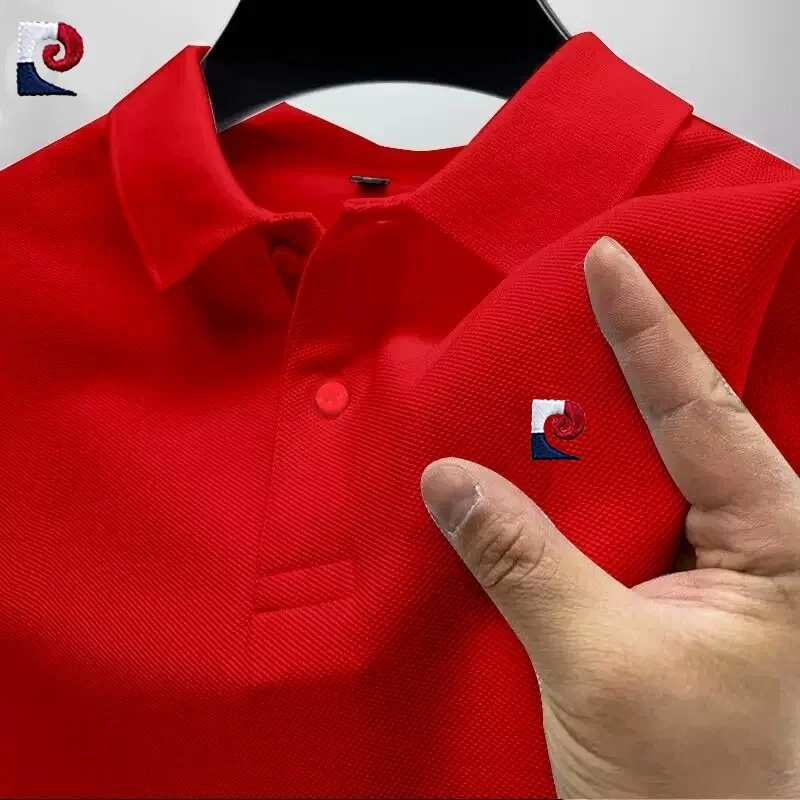 Summer Men's High-Quality Short-Sleeved Polo Shirt New Fashionable, Casual, Comfortable, Cool and Breathable Top