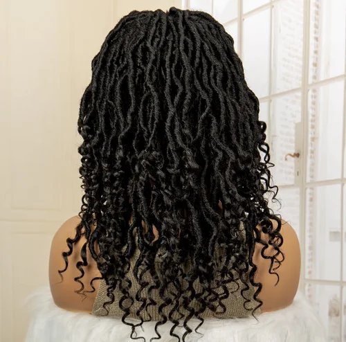 16 In Lace Front Gevlochten Pruik Gehaakte Pruik Korte Doos Gevlochten Pruiken Voor Vrouwen Natuurlijke Kleur Vlechten Pruiken Einde Krullend Kant pruiken