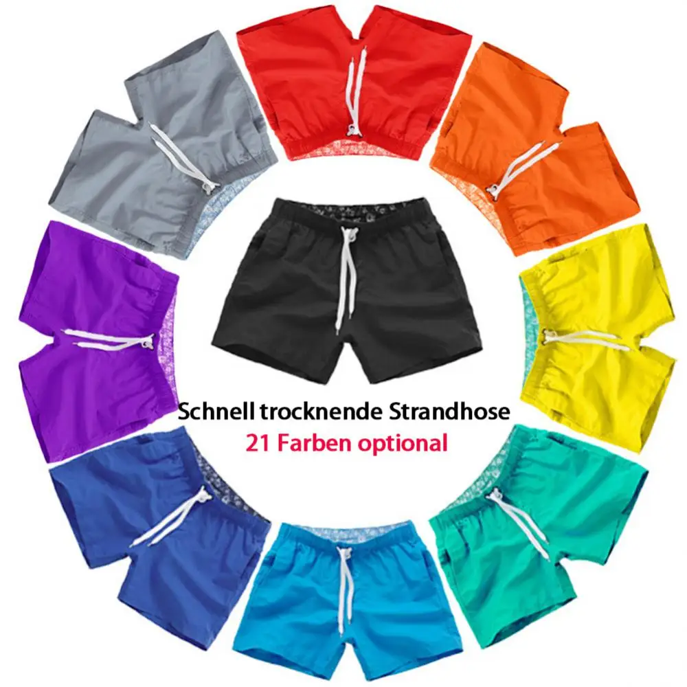 Swimsuit Beach Quick Drying Trunks For Men Swimwear Boxer Briefs  Shorts Fast Dry Trunks Breathable Quick Dry Beach Shorts