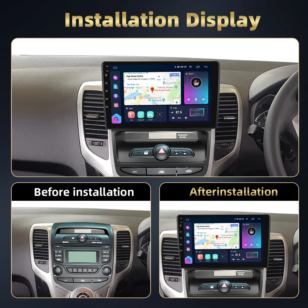 Podofo كوالكوم 9 ''راديو السيارة لشركة هيونداي IX20 2012 مشغل وسائط متعددة 8 + 128G WIFI 4G Carplay أندرويد السيارات DSP BT نظام تحديد المواقع صوت السيارة #2