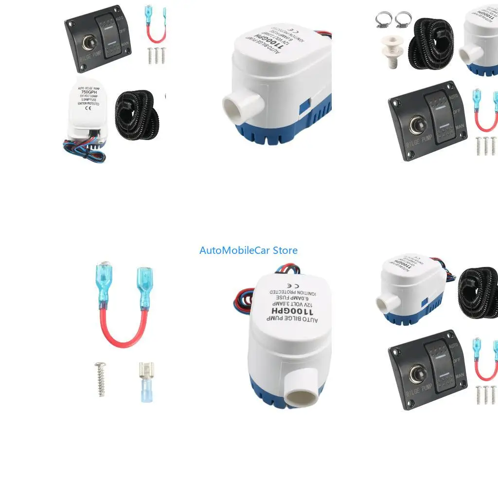 G8TE Automatic Bilge Pump 750GPH 1100GPH Two Speed Marine Water Pump With Auto For Boats Yachts And Kayaks