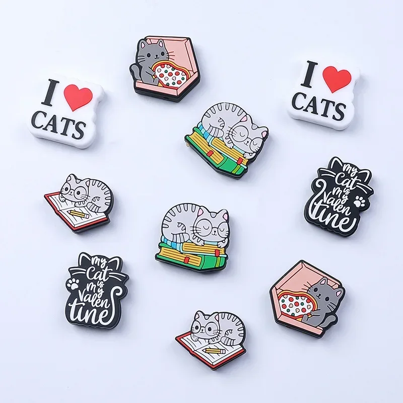 새로운 고양이 실리콘 초점 구슬, BPA 프리 실리콘 아기 DIY 젖꼭지 체인 클립, 신생아 아기 씹기 장난감 쥬얼리 액세서리, 10 개