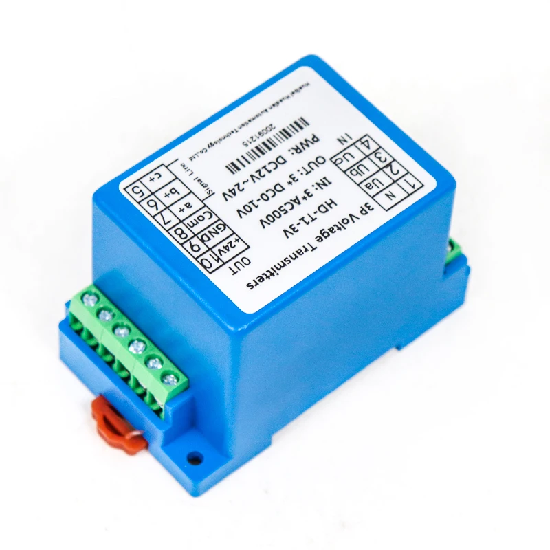 Imagem -03 - Transmissor de Tensão Trifásico Transdutor de Tensão Sensor ca 500v