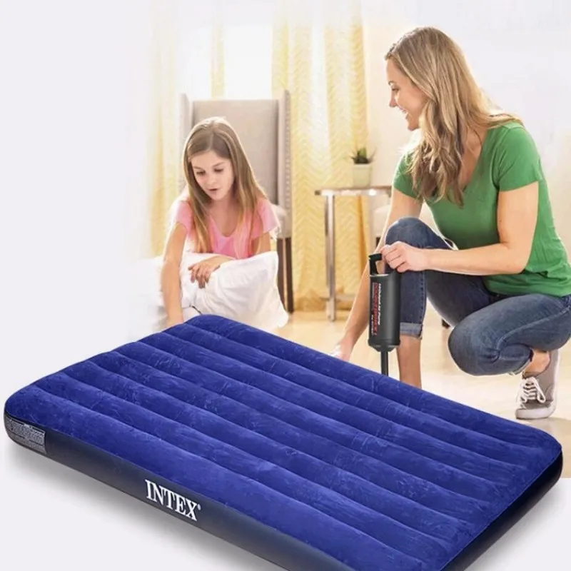 Double Sleeping Air Bed Inflatable Mat Outdoor Camping Mattress Adult Couple Light Portable Tent Moisture-Proof Beds New