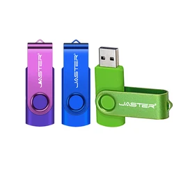 Fashion Rotatable USB 2.0 Flash Drive 128GB 64GB 32GB Colorful high speed 16GB 8GB 4GB 128MB memory Stick Waterproof PenDrive