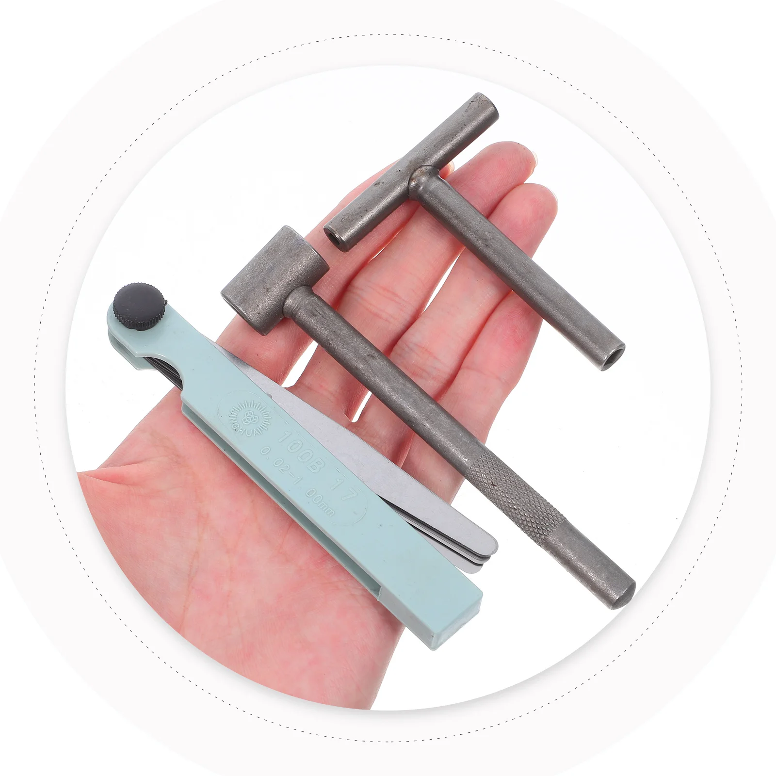 

1 Set Motorcycle Repair Tools T-Handle Valve Adjustment Tool Kit Feeler Gauge For Gap Width Measuring Engine Maintenance Tool