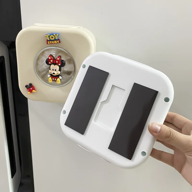 디즈니 미키 냉장고 문 추출 일회용 플라스틱 포장 신선한 가방 보관 상자 주방 가정용 유물 Cartoon15x15