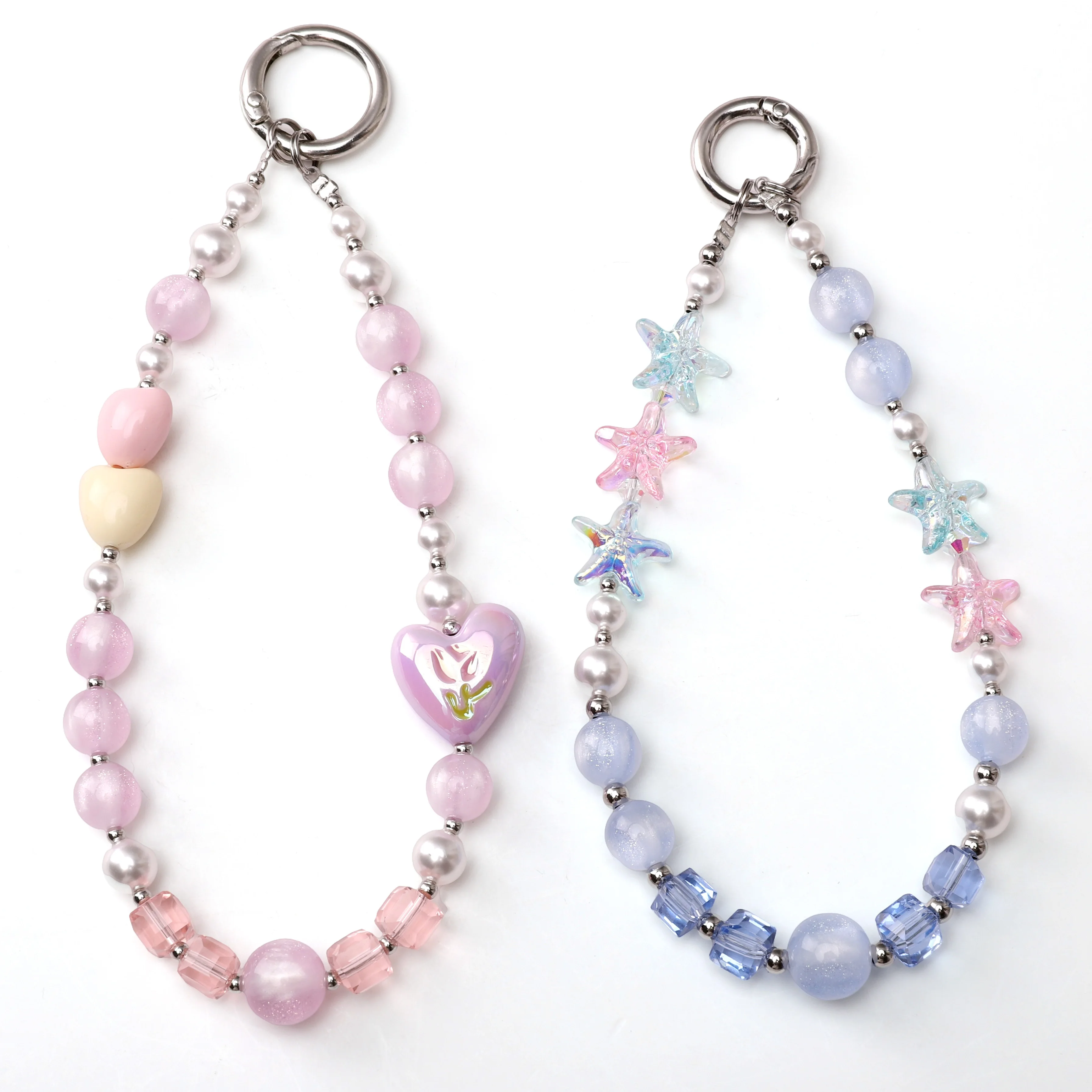 5-10pcs/bag 10/12mm Multi-Color Exquisite Resin Moon Setting Star Changing Round Beads DIY Bracelets Necklaces Handmade Products